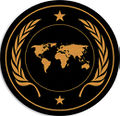 PEACEKeepers military unit logo, black background design