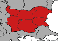 Map of Bulgarian Independence War