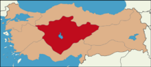Карта Центральная Анатолия