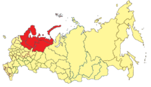 Карта Северная Россия