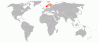 Map of Perang Kemerdekaan Pertama Finlandia