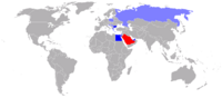 Map of Middle East War