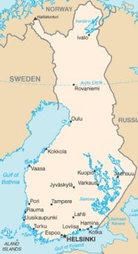 Map of Finnish Independence War
