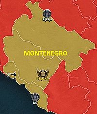 Map of Черна Гора