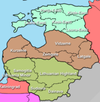 Map of Latvian Independence War