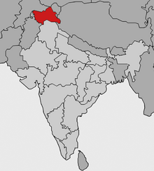 Karta regije Jammu i Kašmir